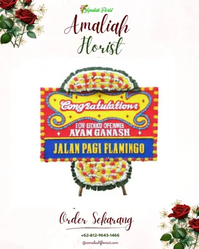 Bunga Papan Congratulation di Pasar Merah Barat